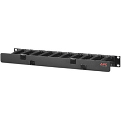 APC Horizontal Cable Manager, 1U x 4" Deep, Single-Sided with Cover (AR8602A)