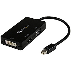 StarTech Mini DisplayPort Adapter - 3-in-1 - 1080p - Monitor Adapter - Mini DP to HDMI / VGA / DVI Adapter Hub (MDP2VGDVHD) StarTech Mini DisplayPort Adapter - 3-in-1 - 1080p - Monitor Adapter - Mini DP to HDMI / VGA / DVI Adapter Hub (MDP2VGDVHD)