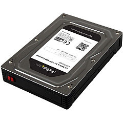 StarTech 2.5" to 3.5" SATA Aluminum Hard Drive Adapter Enclosure with SSD / HDD Height up to 12.5mm (25SAT35HDD)