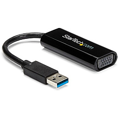 StarTech Slim USB 3.0 to VGA External Video Card Multi Monitor Adapter - 1920x1200 / 1080p (USB32VGAES) StarTech Slim USB 3.0 to VGA External Video Card Multi Monitor Adapter - 1920x1200 / 1080p (USB32VGAES)