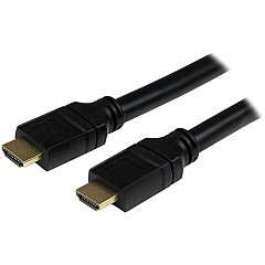 StarTech 25ft In Wall Plenum Rated HDMI Cable, 4K High Speed Long HDMI Cord w/ Ethernet, 4K30Hz UHD, 10.2 Gbps, HDMI 1.4 Display Cable (HDPMM25)