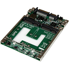 StarTech Dual mSATA SSD to 2.5" SATA RAID Adapter Converter (25SAT22MSAT) StarTech Dual mSATA SSD to 2.5" SATA RAID Adapter Converter (25SAT22MSAT)