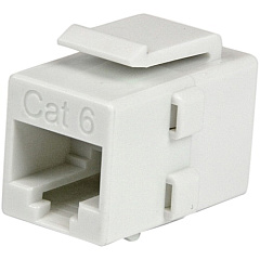 StarTech White Cat 6 RJ45 Keystone Jack Network Coupler - F/F (C6KEYCOUPLWH) StarTech White Cat 6 RJ45 Keystone Jack Network Coupler - F/F (C6KEYCOUPLWH)