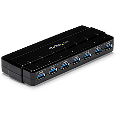 StarTech 7 Port SuperSpeed USB 3.0 Hub - Desktop USB Hub with Power Adapter - Black (ST7300USB3B) StarTech 7 Port SuperSpeed USB 3.0 Hub - Desktop USB Hub with Power Adapter - Black (ST7300USB3B)
