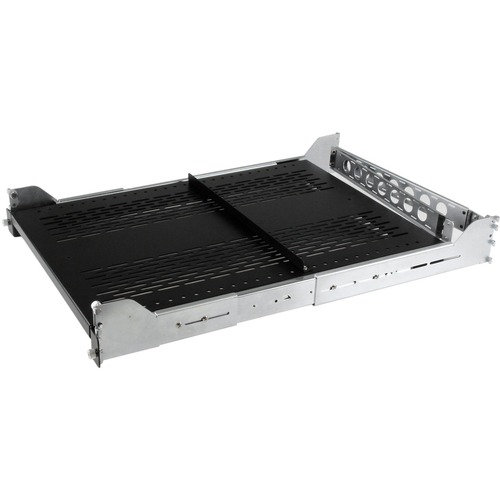 StarTech 2U Vented Sliding Rack Shelf w/ Cable Management Arm & Adjustable Mounting Depth - 50lbs / 22.7kg (UNISLDSHF192)
