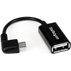 StarTech 5in Right Angle Micro USB to USB OTG Host Adapter M/F (UUSBOTGRA) StarTech 5in Right Angle Micro USB to USB OTG Host Adapter M/F (UUSBOTGRA)