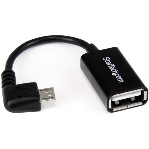StarTech 5in Right Angle Micro USB to USB OTG Host Adapter M/F (UUSBOTGRA)