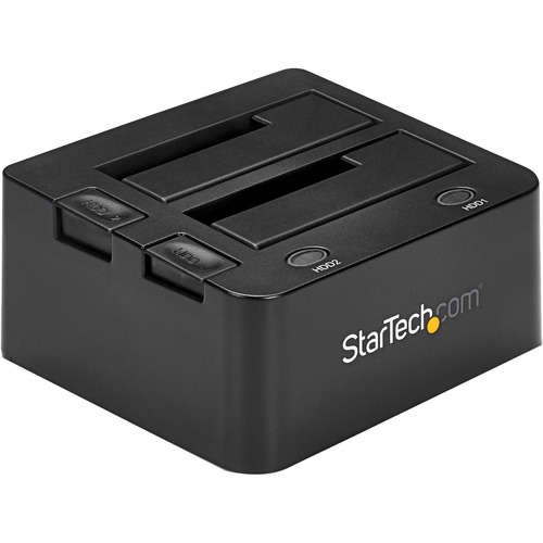 StarTech Dual-Bay USB 3.0 to SATA Hard Drive Docking Station, 2.5/3.5" SATA I/II/III, SSD/HDD Dock, USB Hard Drive Bay, Top-Loading (SDOCK2U33)