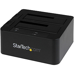 StarTech Dual-Bay USB 3.0 / eSATA to SATA Hard Drive Docking Station, 2.5/3.5" SATA III, SSD/HDD Dock, Top-Loading (SDOCK2U33EB) StarTech Dual-Bay USB 3.0 / eSATA to SATA Hard Drive Docking Station, 2.5/3.5" SATA III, SSD/HDD Dock, Top-Loading (SDOCK2U33EB)