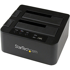 StarTech Dual Bay Hard Drive Duplicator Dock, Standalone HDD/SSD Cloner/Copier, USB 3.0 / eSATA to SATA III Hard Drive Cloner (SDOCK2U33RE) StarTech Dual Bay Hard Drive Duplicator Dock, Standalone HDD/SSD Cloner/Copier, USB 3.0 / eSATA to SATA III Hard Drive Cloner (SDOCK2U33RE)