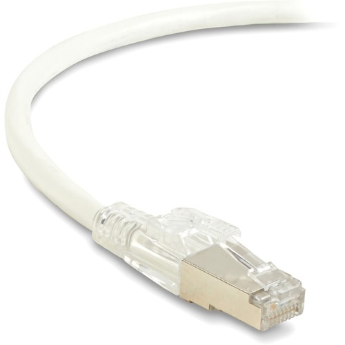 Black Box CAT6A 650-MHz Locking Snagless Patch Cable (C6APC80SWH03)