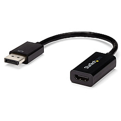 StarTech DisplayPort to HDMI Adapter, 4K 30Hz Active DP to HDMI Video Converter, Ultra HD DP 1.2 to HDMI 1.4 Monitor Adapter Dongle (DP2HD4KS) StarTech DisplayPort to HDMI Adapter, 4K 30Hz Active DP to HDMI Video Converter, Ultra HD DP 1.2 to HDMI 1.4 Monitor Adapter Dongle (DP2HD4KS)