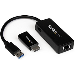 StarTech Samsung Chromebook 2 & Series 3 HDMI to VGA and USB 3.0 Gigabit Ethernet Accessory Bundle (SAMC2VGAUGEK)