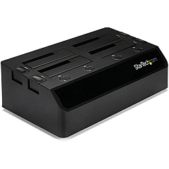 StarTech 4-Bay USB 3.0 to SATA Hard Drive Docking Station, 2.5/3.5" SATA III (6Gbps) SSD/HDD Dock, USB Hard Drive Bay, Top-Loading (SDOCK4U33) StarTech 4-Bay USB 3.0 to SATA Hard Drive Docking Station, 2.5/3.5" SATA III (6Gbps) SSD/HDD Dock, USB Hard Drive Bay, Top-Loading (SDOCK4U33)