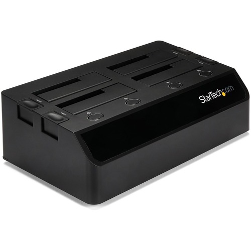 StarTech 4-Bay USB 3.0 to SATA Hard Drive Docking Station, 2.5/3.5" SATA III (6Gbps) SSD/HDD Dock, USB Hard Drive Bay, Top-Loading (SDOCK4U33)