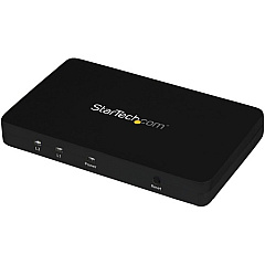 StarTech HDMI Splitter 1 In 2 Out - 4k 30Hz - 2 Port - Aluminum - HDMI Multi Port - HDMI Audio Splitter (ST122HD4K)