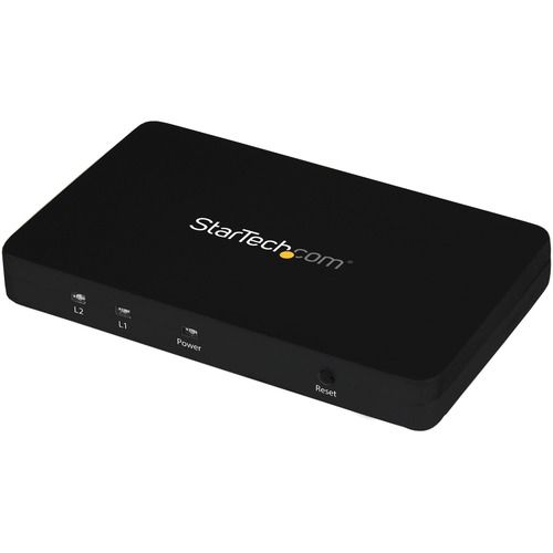 StarTech HDMI Splitter 1 In 2 Out - 4k 30Hz - 2 Port - Aluminum - HDMI Multi Port - HDMI Audio Splitter (ST122HD4K)