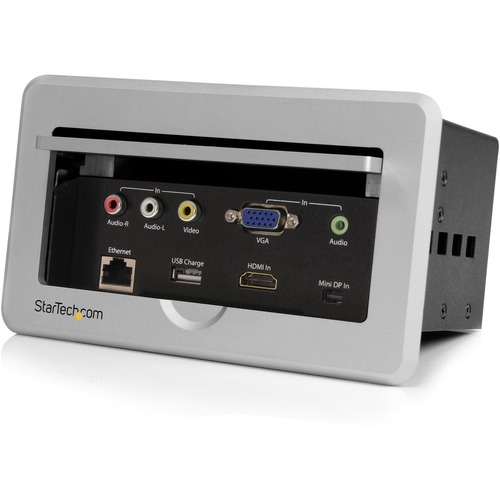 StarTech Star Tech.com Conference Table Connectivity Box - HDMI / VGA / Mini DisplayPort to HDMI Output with Fast Charge USB Port (BOX4HDECP)