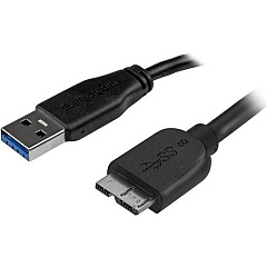StarTech 15cm (6in) Short Slim SuperSpeed USB 3.0 A to Micro B Cable - M/M (USB3AUB15CMS)