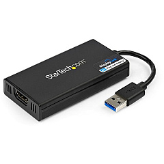 StarTech USB 3.0 to HDMI Adapter, 4K 30Hz, DisplayLink Certified, USB Type-A to HDMI Display Adapter Converter, External Graphics Card (USB32HD4K)