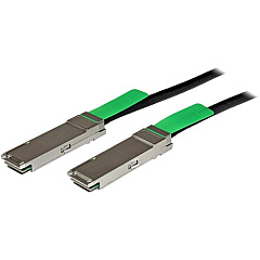 StarTech MSA Uncoded Compatible 2m 40G QSFP+ to QSFP+ Direct Attach Cable - 40 GbE QSFP+ Copper DAC 40 Gbps Low Power Passive Twinax (QSFPMM2M)