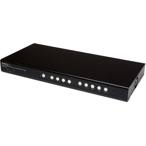 StarTech 4 Port DVI USB KVM Switch with Dual DVI Console and Quad-View 4-in-1 Display (SV431DVIUAQV)