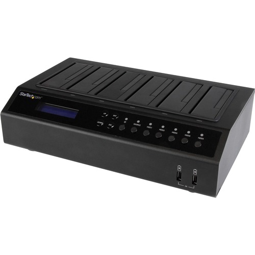 StarTech USB 3.0 / eSATA 6-Bay Hard Drive Duplicator Dock - 1:5 HDD / SSD Cloner and Eraser (SATDOCK5U3ER)