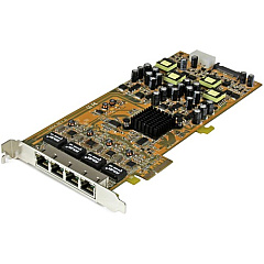 StarTech 4 Port Gigabit Power over Ethernet PCIe Network Card - PSE / PoE PCI Express NIC (ST4000PEXPSE) StarTech 4 Port Gigabit Power over Ethernet PCIe Network Card - PSE / PoE PCI Express NIC (ST4000PEXPSE)