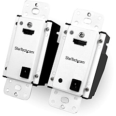 StarTech Wall Plate HDMI over CAT5 Extender with Power Over Cable - 1080p - 165ft (50m) (ST121HDWP) StarTech Wall Plate HDMI over CAT5 Extender with Power Over Cable - 1080p - 165ft (50m) (ST121HDWP)