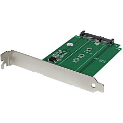 StarTech M.2 to SATA SSD adapter - expansion slot mounted - NGFF solid state drive to SATA converter (S32M2NGFFPEX) StarTech M.2 to SATA SSD adapter - expansion slot mounted - NGFF solid state drive to SATA converter (S32M2NGFFPEX)