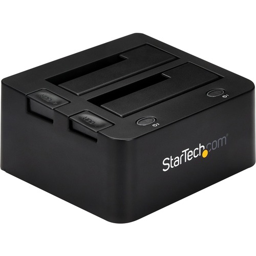 StarTech Dual-Bay USB 3.0 to SATA and IDE Hard Drive Docking Station, 2.5/3.5" SATA III and IDE (40 pin), SSD/HDD Dock, Top-Loading (UNIDOCKU33)