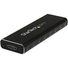 StarTech M.2 SSD Enclosure for M.2 SATA SSDs - USB 3.0 (5Gbps) with UASP - External M.2 SSD Enclosure - Aluminum (SM2NGFFMBU33) StarTech M.2 SSD Enclosure for M.2 SATA SSDs - USB 3.0 (5Gbps) with UASP - External M.2 SSD Enclosure - Aluminum (SM2NGFFMBU33)