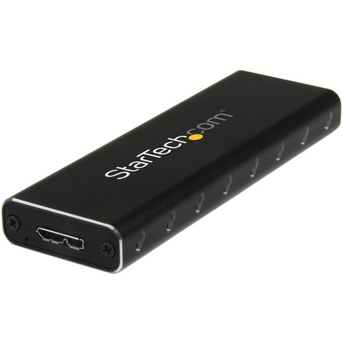 StarTech M.2 SSD Enclosure for M.2 SATA SSDs - USB 3.0 (5Gbps) with UASP - External M.2 SSD Enclosure - Aluminum (SM2NGFFMBU33)