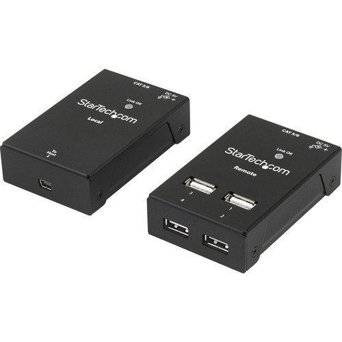 StarTech 4 Port USB 2.0-Over-Cat5-or-Cat6 Extender - up to 165ft (50m) (USB2004EXTV)