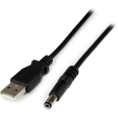 StarTech 2m USB to Type N Barrel Cable - USB to 5.5mm 5V DC Power Cable (USB2TYPEN2M)
