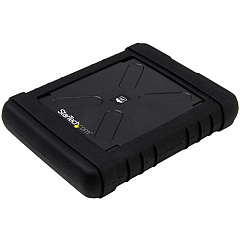 StarTech 2.5" USB 3.0 Hard Drive Enclosure - Rugged - Supports UASP - Tool-Less - IP54 - SSD USB External HDD Enclsoure (S251BRU33)