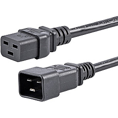 StarTech 6ft (1.8m) Heavy Duty Extension Cord, IEC C19 to IEC C20 Black Extension Cord, 15A 125V, 14AWG, Heavy Gauge Power Cable (PXTC19C20146) StarTech 6ft (1.8m) Heavy Duty Extension Cord, IEC C19 to IEC C20 Black Extension Cord, 15A 125V, 14AWG, Heavy Gauge Power Cable (PXTC19C20146)