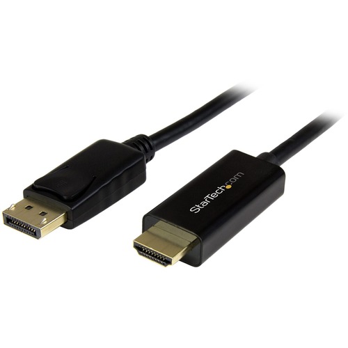 StarTech DisplayPort to HDMI converter cable - 6 ft (2m) - 4K (DP2HDMM2MB)