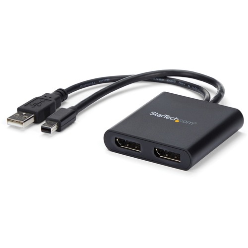 StarTech 2-Port Multi Monitor Adapter, Mini DisplayPort to DP MST Hub, Dual 4K 30Hz, Video Splitter for Extended Desktop Mode, Windows (MSTMDP122DP)