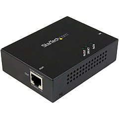 StarTech 1 Port Gigabit PoE+ Extender - 802.3at and 802.3af - 100 m (330 ft) - Power over Ethernet Extender - PoE Repeater Network Extender (POEEXT1GAT)