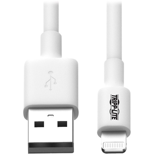Tripp Lite 10ft Lightning USB/Sync Charge Cable for Apple Iphone / Ipad White 10' (M100010WH)