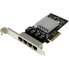 StarTech 4-Port Gigabit Ethernet Network Card - PCI Express, Intel I350 NIC - Quad Port PCIe Network Adapter Card w/ Intel Chip (ST4000SPEXI) StarTech 4-Port Gigabit Ethernet Network Card - PCI Express, Intel I350 NIC - Quad Port PCIe Network Adapter Card w/ Intel Chip (ST4000SPEXI)