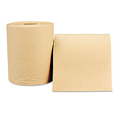 Windsoft Hardwound Roll, Towels, 8 x 600 ft, Natural, 12 Rolls/Carton (WIN1180)
