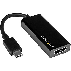 StarTech - USB-C to HDMI Adapter - 4K 30Hz - Black - USB Type-C to HDMI Adapter - USB 3.1 - Thunderbolt 3 Compatible (CDP2HD) StarTech - USB-C to HDMI Adapter - 4K 30Hz - Black - USB Type-C to HDMI Adapter - USB 3.1 - Thunderbolt 3 Compatible (CDP2HD)