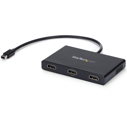 StarTech 3-Port Multi Monitor Adapter, Mini DisplayPort to HDMI MST Hub, 3x 1080p, Video Splitter for Extended Desktop Mode, Windows (MSTMDP123HD)