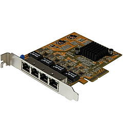 StarTech 4-Port PCI Express Gigabit Network Adapter Card - Quad-Port PCIe Gigabit NIC (ST1000SPEX43) StarTech 4-Port PCI Express Gigabit Network Adapter Card - Quad-Port PCIe Gigabit NIC (ST1000SPEX43)