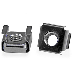 StarTech M6 Cage Nuts - 100 Pack - M6 Mounting Cage Nuts for Server Rack & Cabinet (CABCAGENTS62)