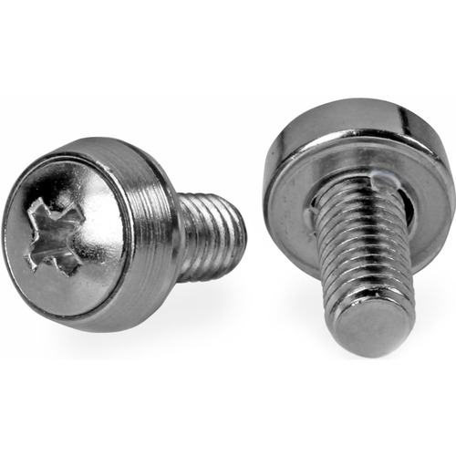 StarTech M6 x 12mm - Screws - 100 Pack - M6 Mounting Screws for Server Rack & Cabinet (CABSCREWSM62)
