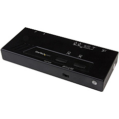 StarTech 2x2 HDMI Matrix Switch - 4K with Fast Switching, Auto-Sensing and Serial Control (VS222HD4K)