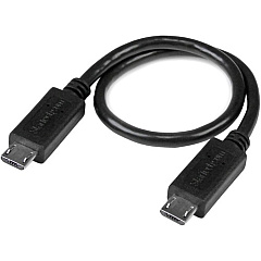 StarTech 8in USB OTG Cable - Micro USB to Micro USB - M/M - USB OTG Adapter - 8 inch (UUUSBOTG8IN) StarTech 8in USB OTG Cable - Micro USB to Micro USB - M/M - USB OTG Adapter - 8 inch (UUUSBOTG8IN)